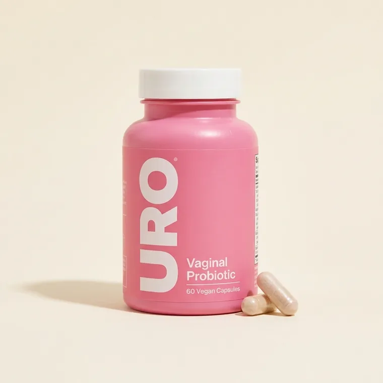 URO Vaginal Probiotic capsule bottle by O Positiv